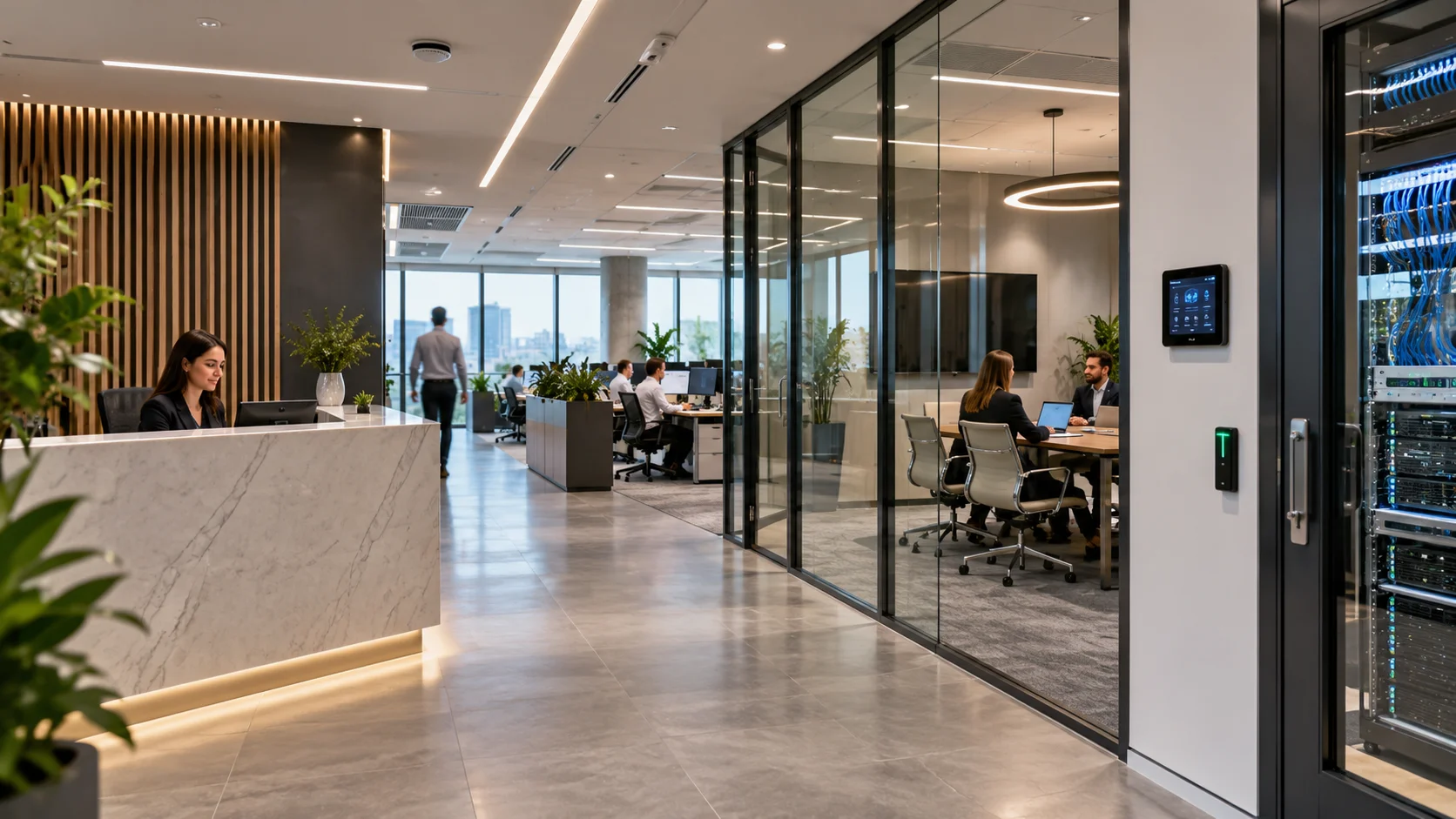 Oficinas corporativas con infraestructura tecnológica y eléctrica – Nevazul