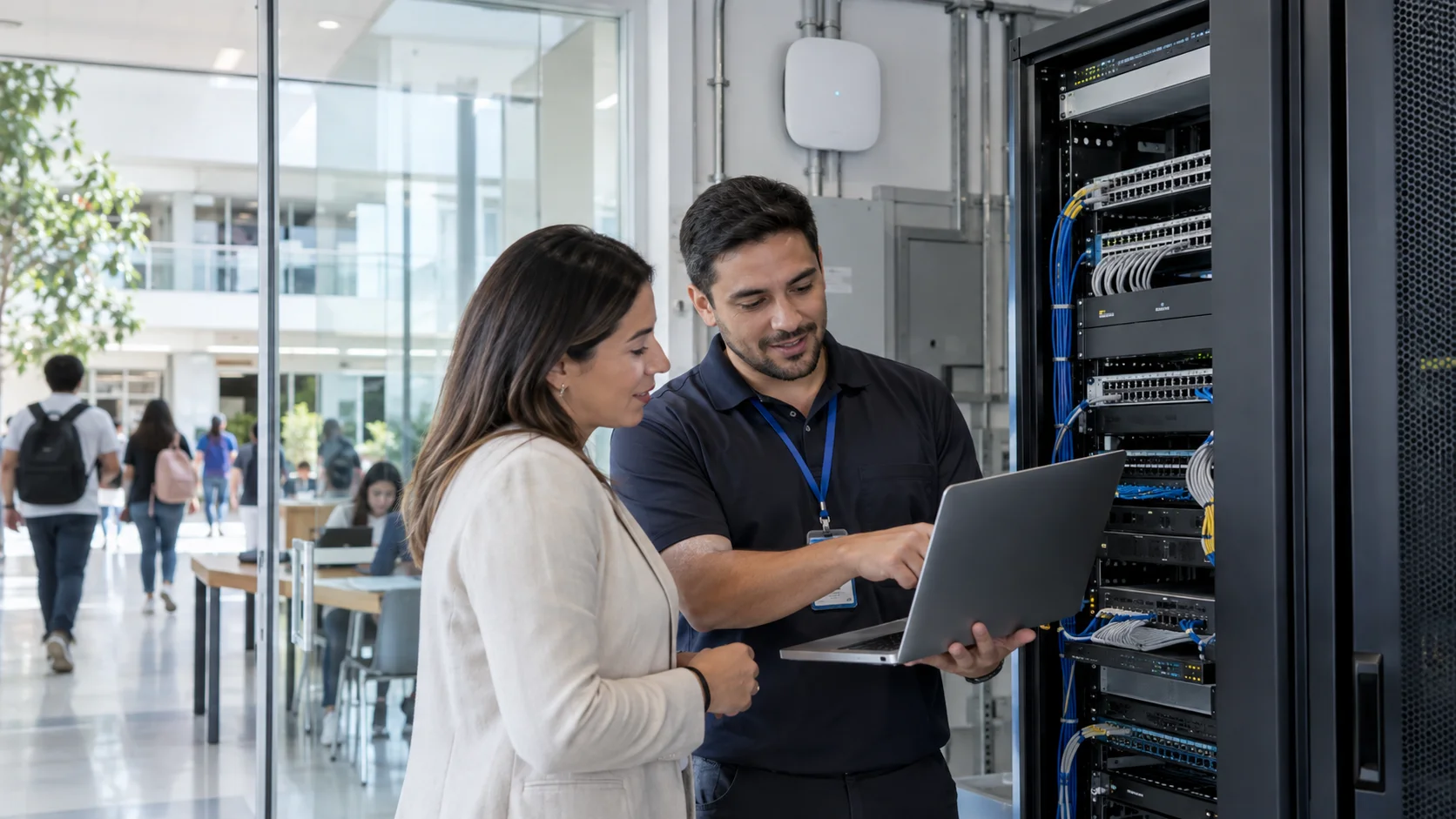 Infraestructura de red y soporte técnico en campus educativo – Nevazul
